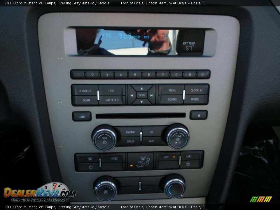 2010 Ford Mustang V6 Coupe Sterling Grey Metallic / Saddle Photo #22