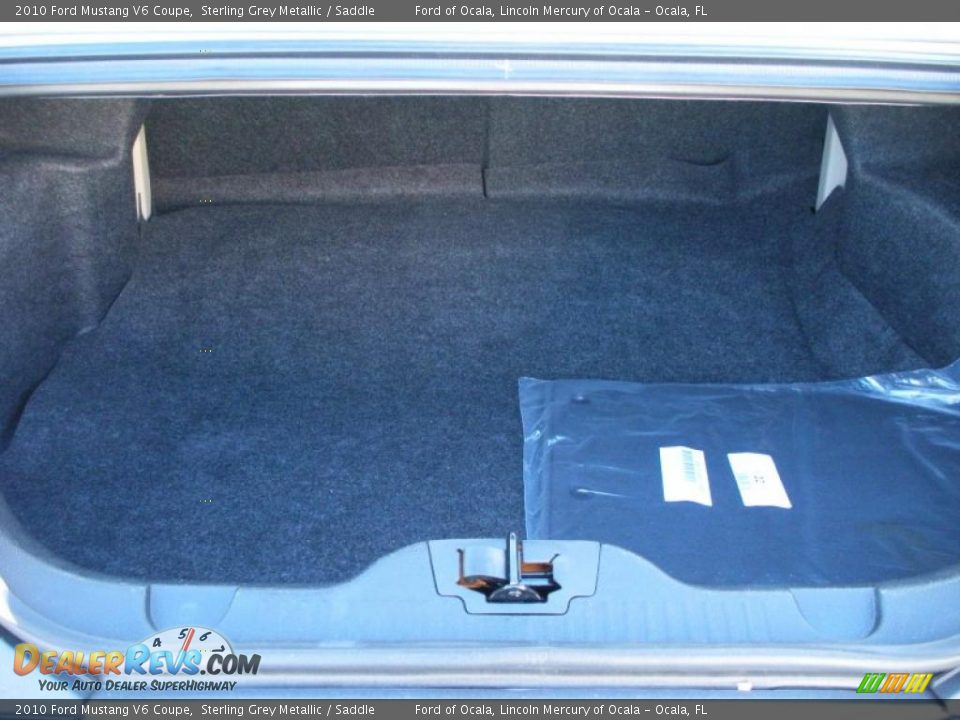 2010 Ford Mustang V6 Coupe Sterling Grey Metallic / Saddle Photo #23
