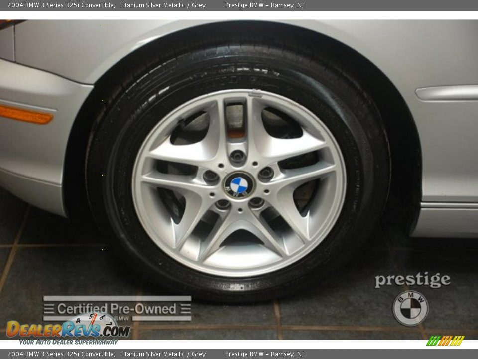 2004 BMW 3 Series 325i Convertible Titanium Silver Metallic / Grey Photo #6