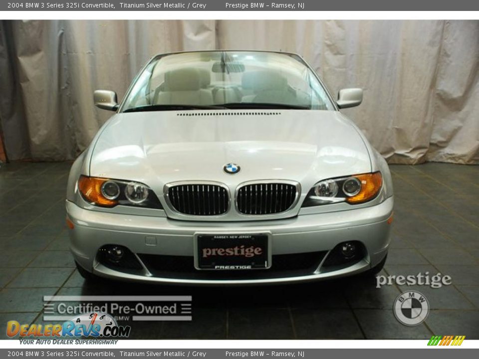 2004 BMW 3 Series 325i Convertible Titanium Silver Metallic / Grey Photo #7