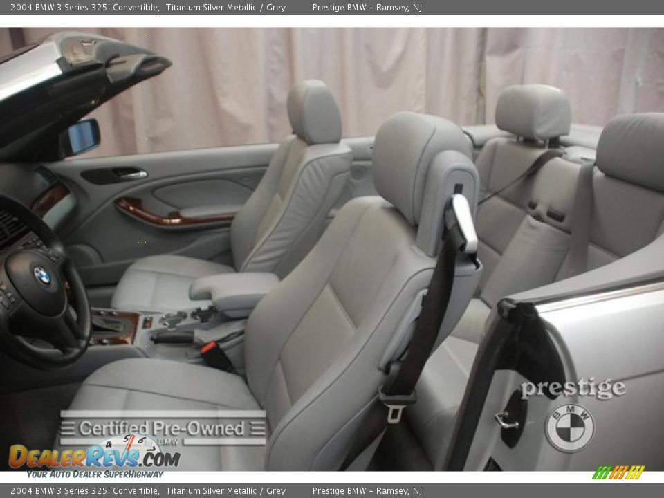 2004 BMW 3 Series 325i Convertible Titanium Silver Metallic / Grey Photo #11