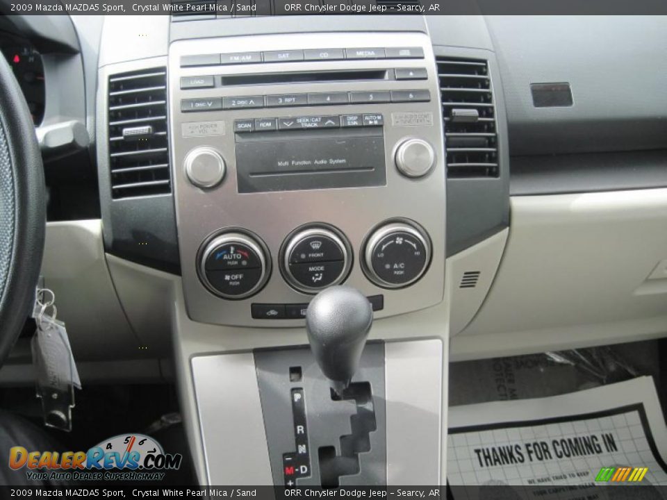 2009 Mazda MAZDA5 Sport Crystal White Pearl Mica / Sand Photo #6