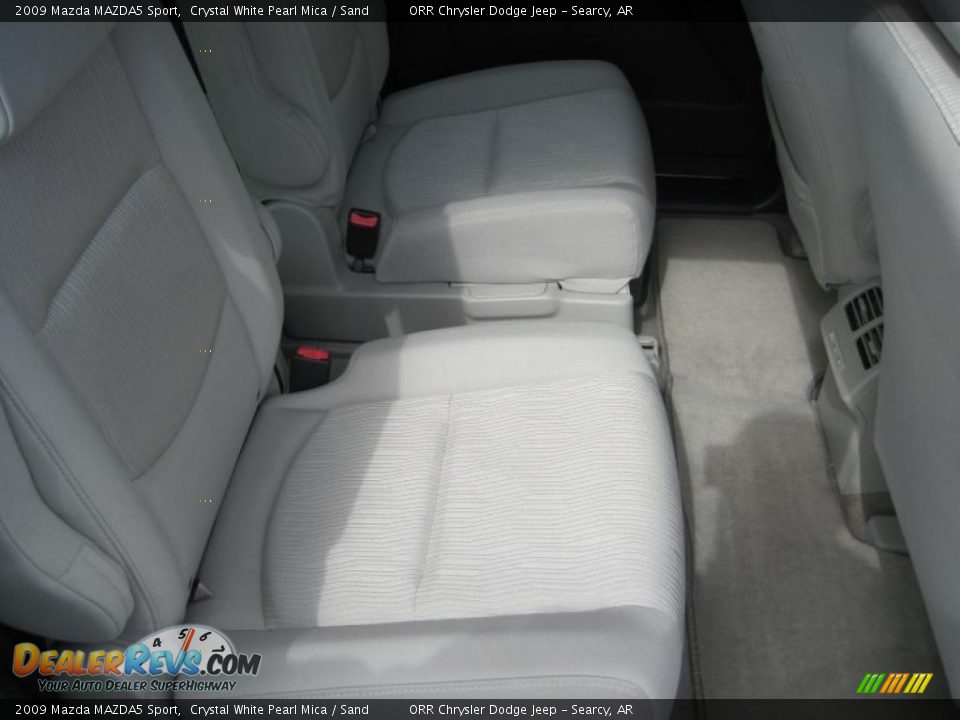 2009 Mazda MAZDA5 Sport Crystal White Pearl Mica / Sand Photo #11