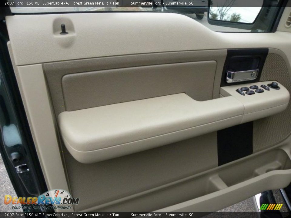 2007 Ford F150 XLT SuperCab 4x4 Forest Green Metallic / Tan Photo #5