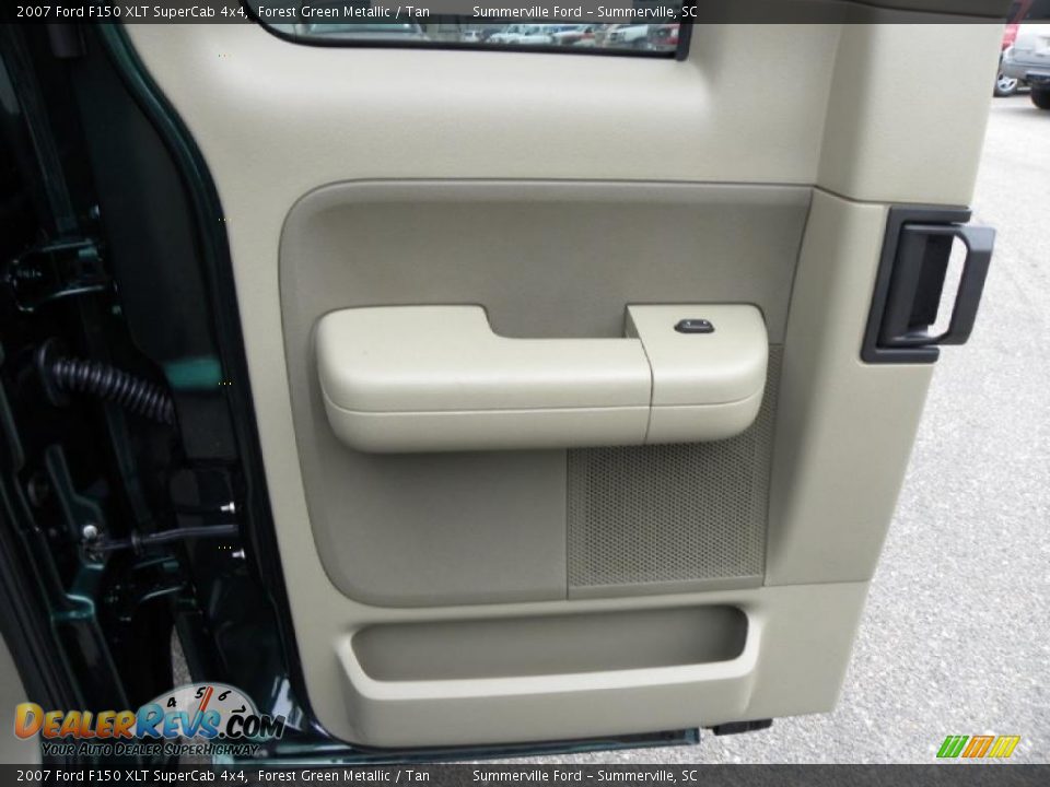 2007 Ford F150 XLT SuperCab 4x4 Forest Green Metallic / Tan Photo #7