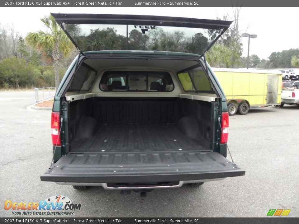 2007 Ford F150 XLT SuperCab 4x4 Forest Green Metallic / Tan Photo #14