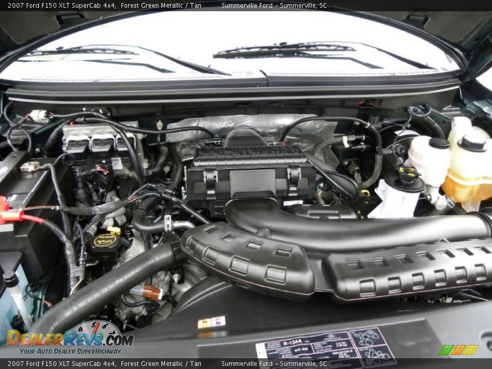 2007 Ford F150 XLT SuperCab 4x4 Forest Green Metallic / Tan Photo #19