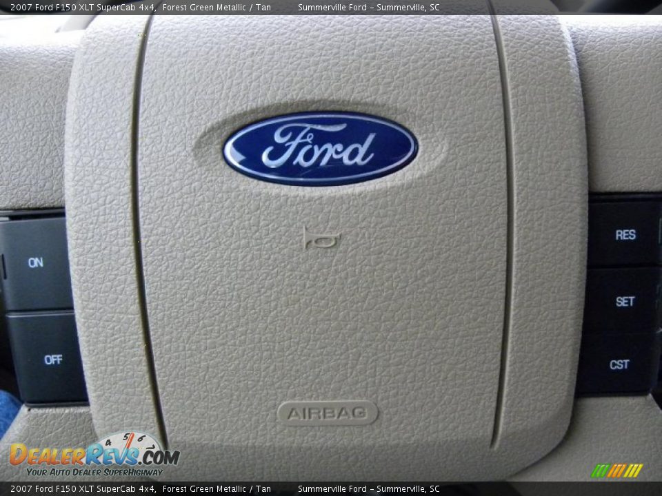 2007 Ford F150 XLT SuperCab 4x4 Forest Green Metallic / Tan Photo #21