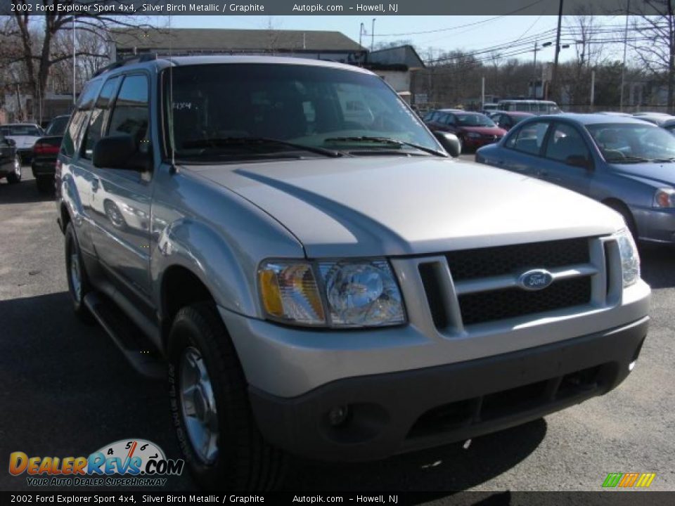 2002 Ford Explorer Sport 4x4 Silver Birch Metallic / Graphite Photo #2