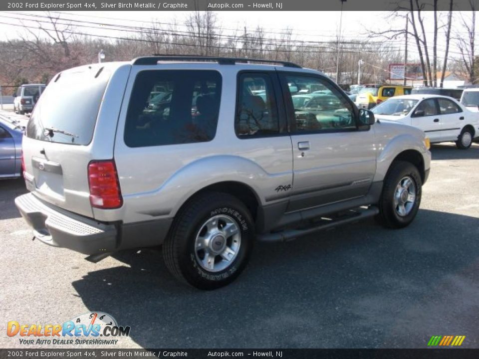2002 Ford Explorer Sport 4x4 Silver Birch Metallic / Graphite Photo #3