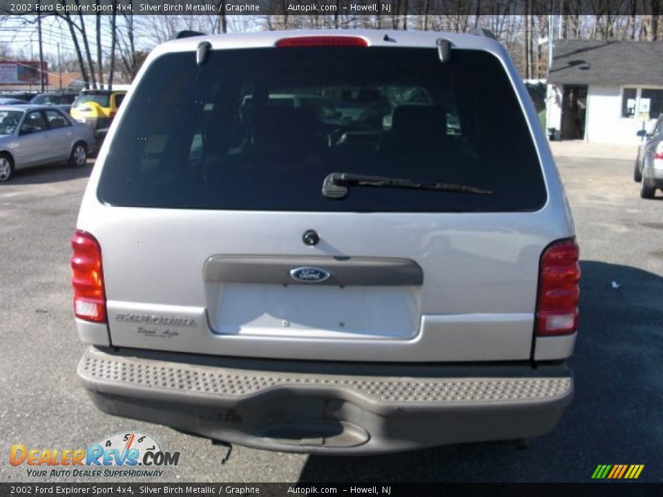 2002 Ford Explorer Sport 4x4 Silver Birch Metallic / Graphite Photo #4