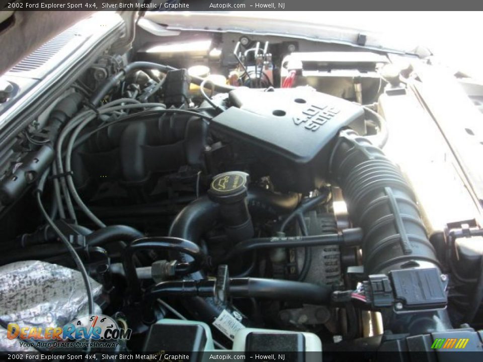 2002 Ford Explorer Sport 4x4 Silver Birch Metallic / Graphite Photo #6