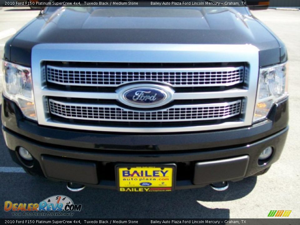 2010 Ford F150 Platinum SuperCrew 4x4 Tuxedo Black / Medium Stone Photo #1