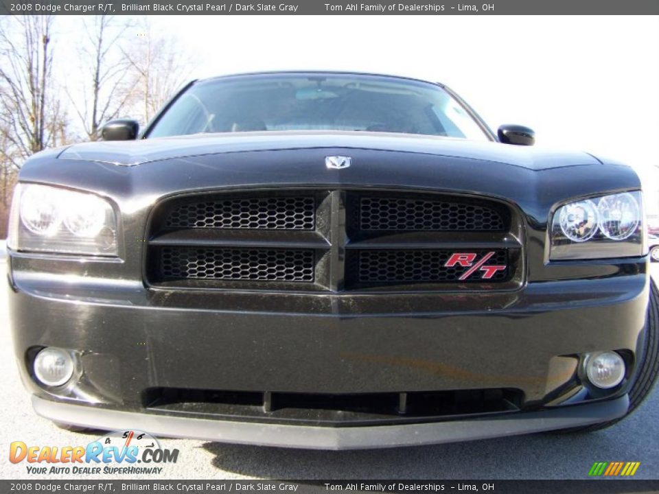 2008 Dodge Charger R/T Brilliant Black Crystal Pearl / Dark Slate Gray Photo #4