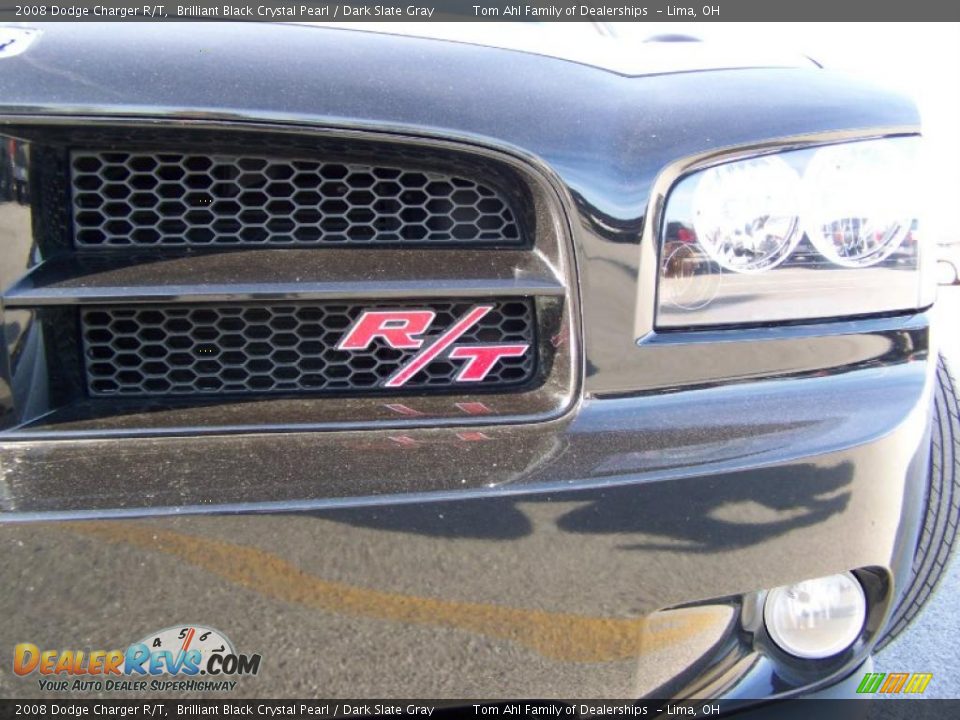 2008 Dodge Charger R/T Brilliant Black Crystal Pearl / Dark Slate Gray Photo #5