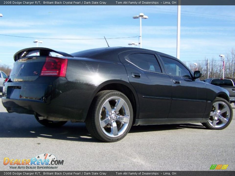 2008 Dodge Charger R/T Brilliant Black Crystal Pearl / Dark Slate Gray Photo #11