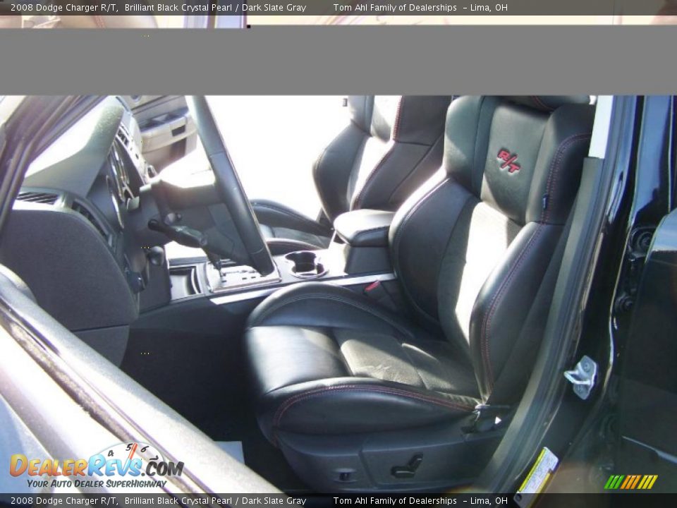 2008 Dodge Charger R/T Brilliant Black Crystal Pearl / Dark Slate Gray Photo #13