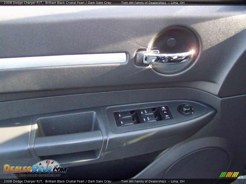 2008 Dodge Charger R/T Brilliant Black Crystal Pearl / Dark Slate Gray Photo #16