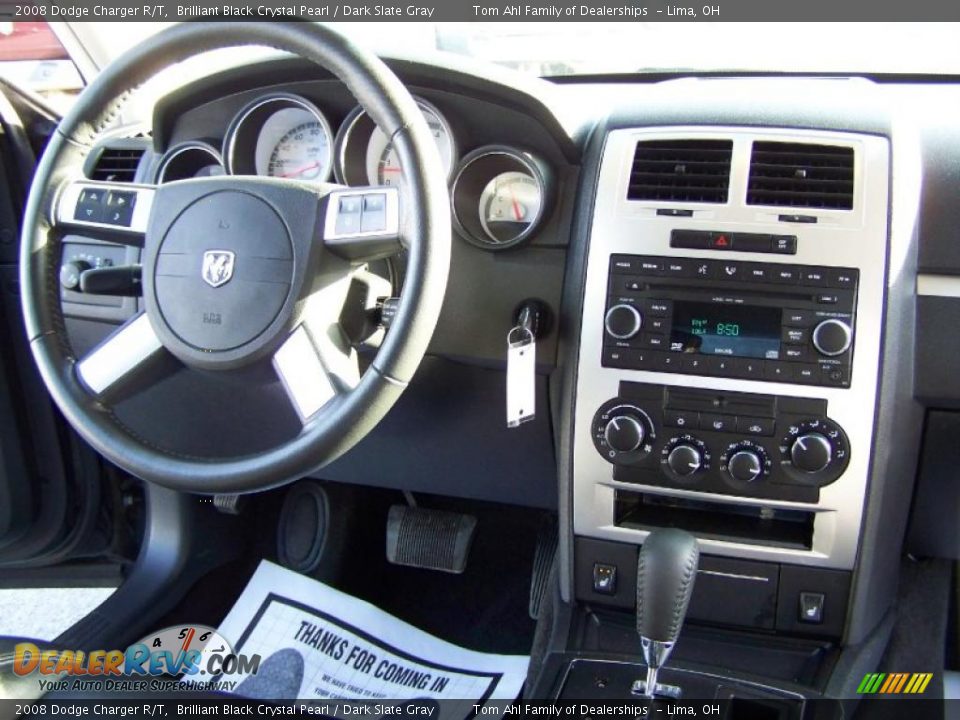 2008 Dodge Charger R/T Brilliant Black Crystal Pearl / Dark Slate Gray Photo #25