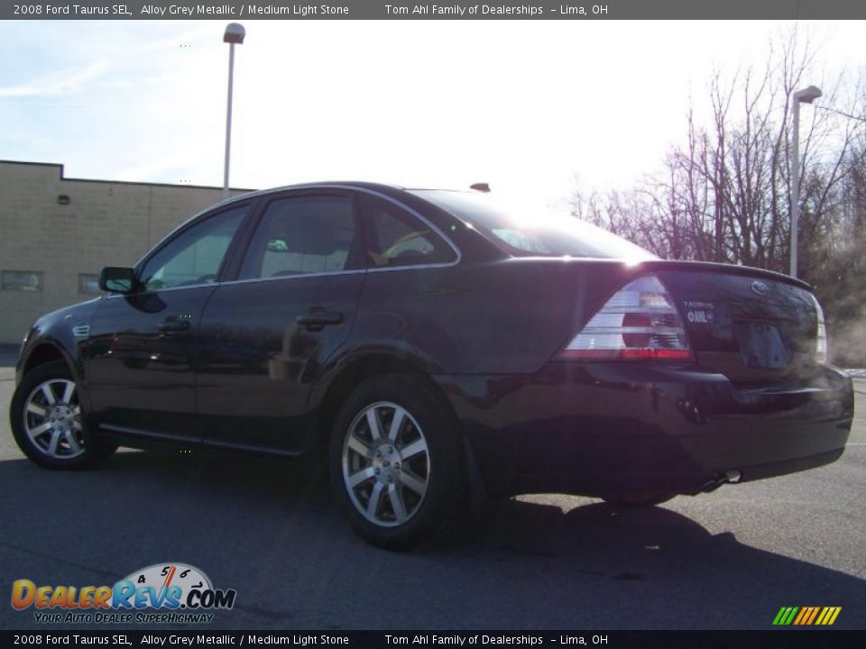 2008 Ford Taurus SEL Alloy Grey Metallic / Medium Light Stone Photo #4