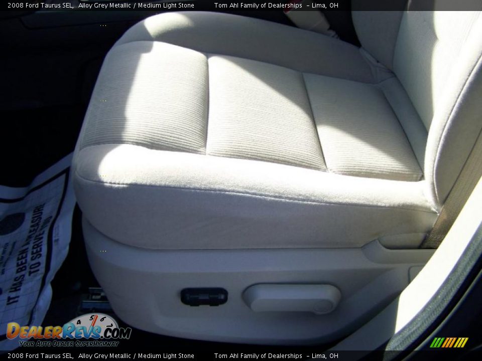 2008 Ford Taurus SEL Alloy Grey Metallic / Medium Light Stone Photo #11