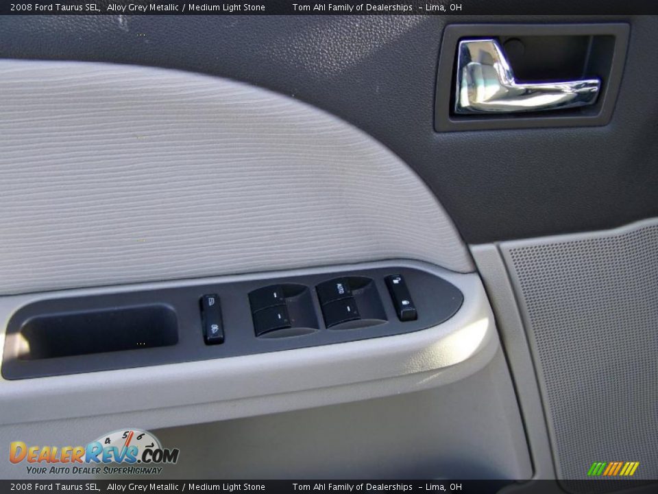 2008 Ford Taurus SEL Alloy Grey Metallic / Medium Light Stone Photo #12