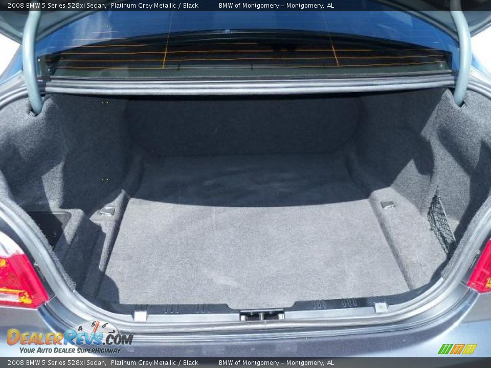 2008 BMW 5 Series 528xi Sedan Platinum Grey Metallic / Black Photo #14