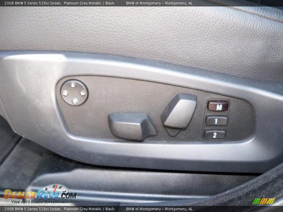 2008 BMW 5 Series 528xi Sedan Platinum Grey Metallic / Black Photo #16