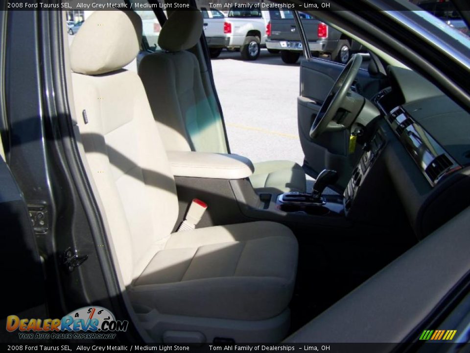 2008 Ford Taurus SEL Alloy Grey Metallic / Medium Light Stone Photo #16