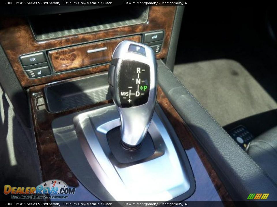 2008 BMW 5 Series 528xi Sedan Platinum Grey Metallic / Black Photo #23