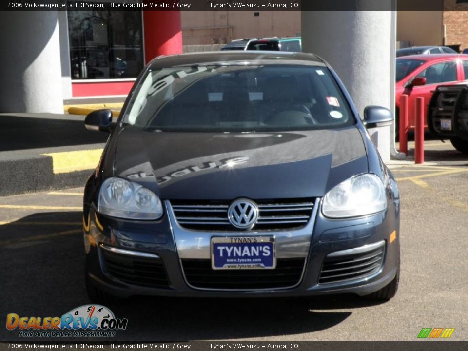 2006 Volkswagen Jetta TDI Sedan Blue Graphite Metallic / Grey Photo #2