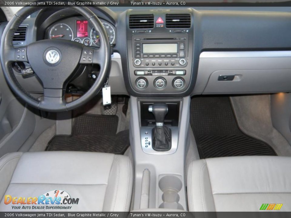 2006 Volkswagen Jetta TDI Sedan Blue Graphite Metallic / Grey Photo #9
