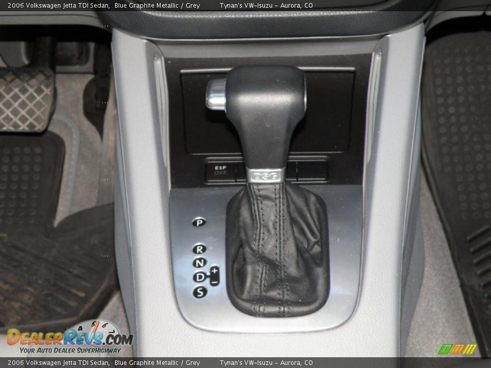 2006 Volkswagen Jetta TDI Sedan Blue Graphite Metallic / Grey Photo #12