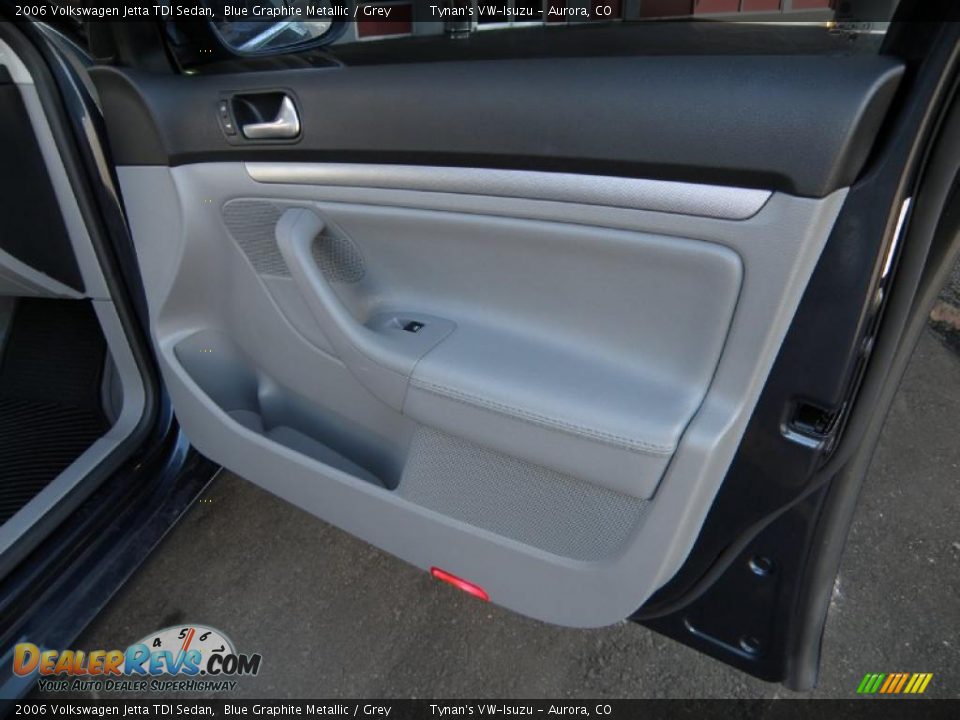 2006 Volkswagen Jetta TDI Sedan Blue Graphite Metallic / Grey Photo #15
