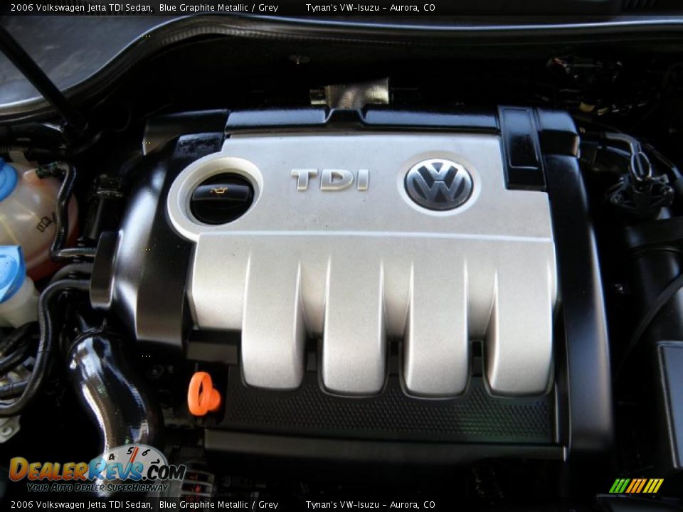 2006 Volkswagen Jetta TDI Sedan Blue Graphite Metallic / Grey Photo #17