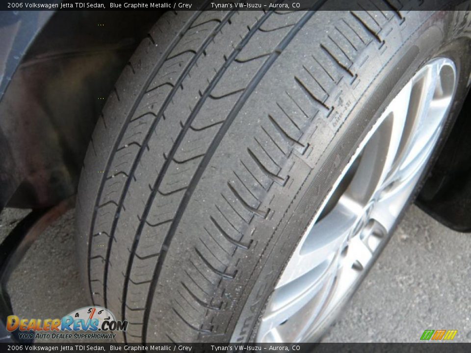 2006 Volkswagen Jetta TDI Sedan Blue Graphite Metallic / Grey Photo #18