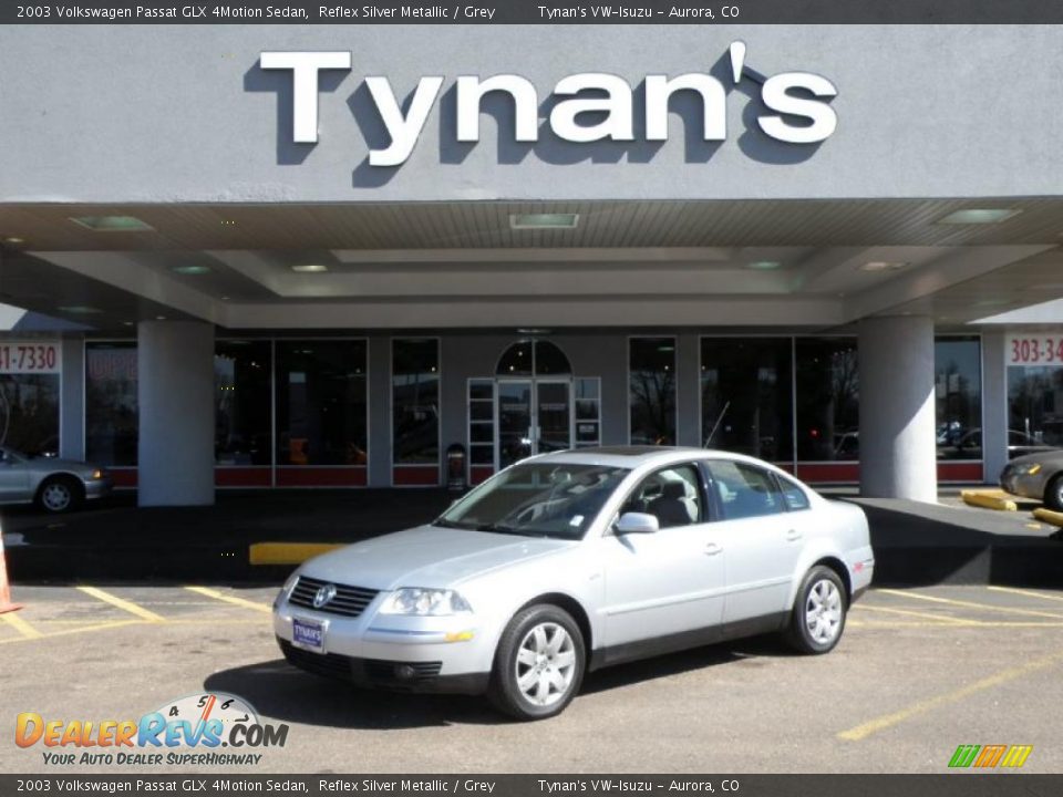 2003 Volkswagen Passat GLX 4Motion Sedan Reflex Silver Metallic / Grey Photo #1