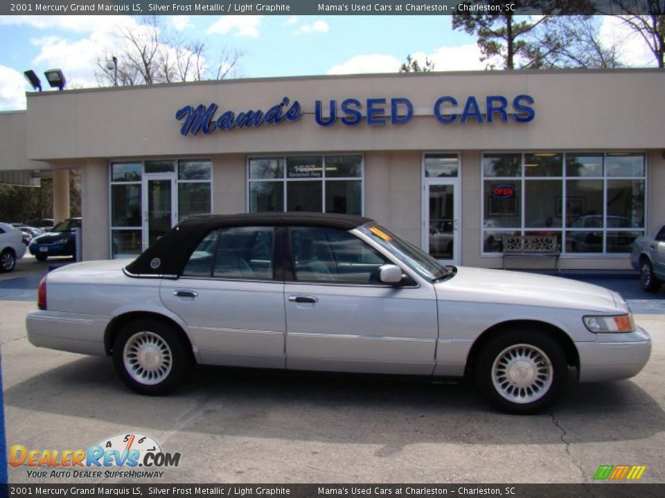 2001 Mercury Grand Marquis LS Silver Frost Metallic / Light Graphite Photo #1