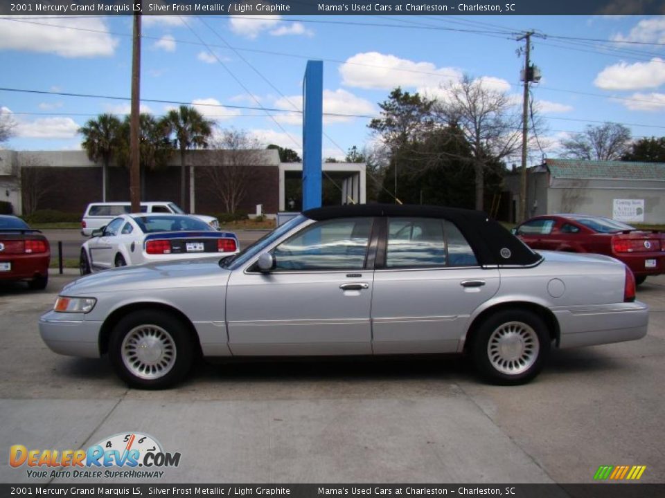 2001 Mercury Grand Marquis LS Silver Frost Metallic / Light Graphite Photo #5