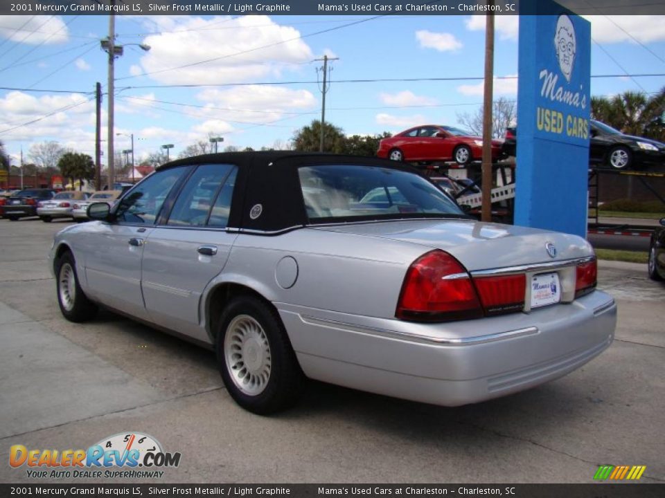2001 Mercury Grand Marquis LS Silver Frost Metallic / Light Graphite Photo #6