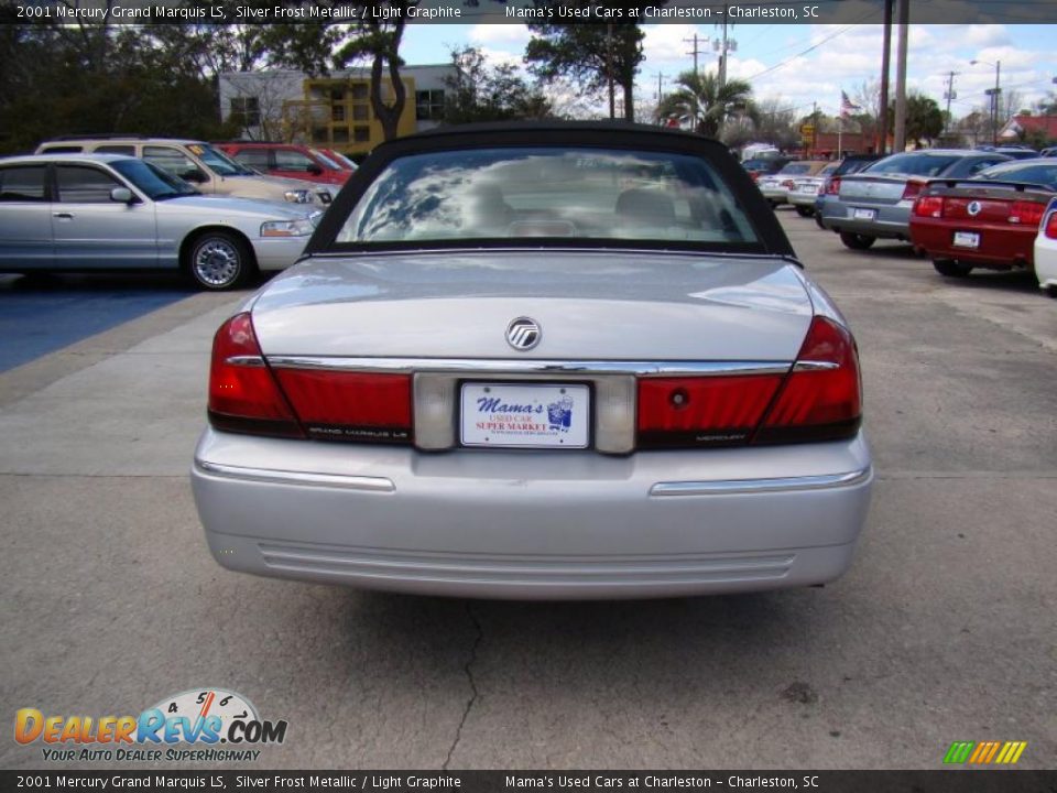 2001 Mercury Grand Marquis LS Silver Frost Metallic / Light Graphite Photo #7