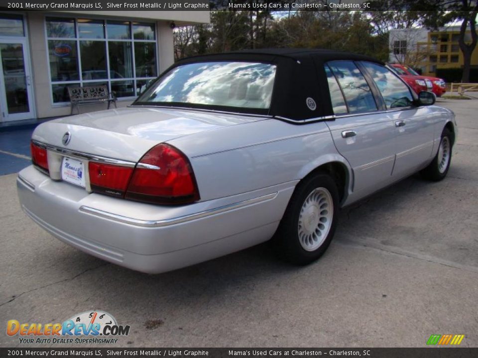 2001 Mercury Grand Marquis LS Silver Frost Metallic / Light Graphite Photo #8