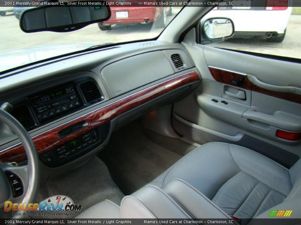 2001 Mercury Grand Marquis LS Silver Frost Metallic / Light Graphite Photo #20