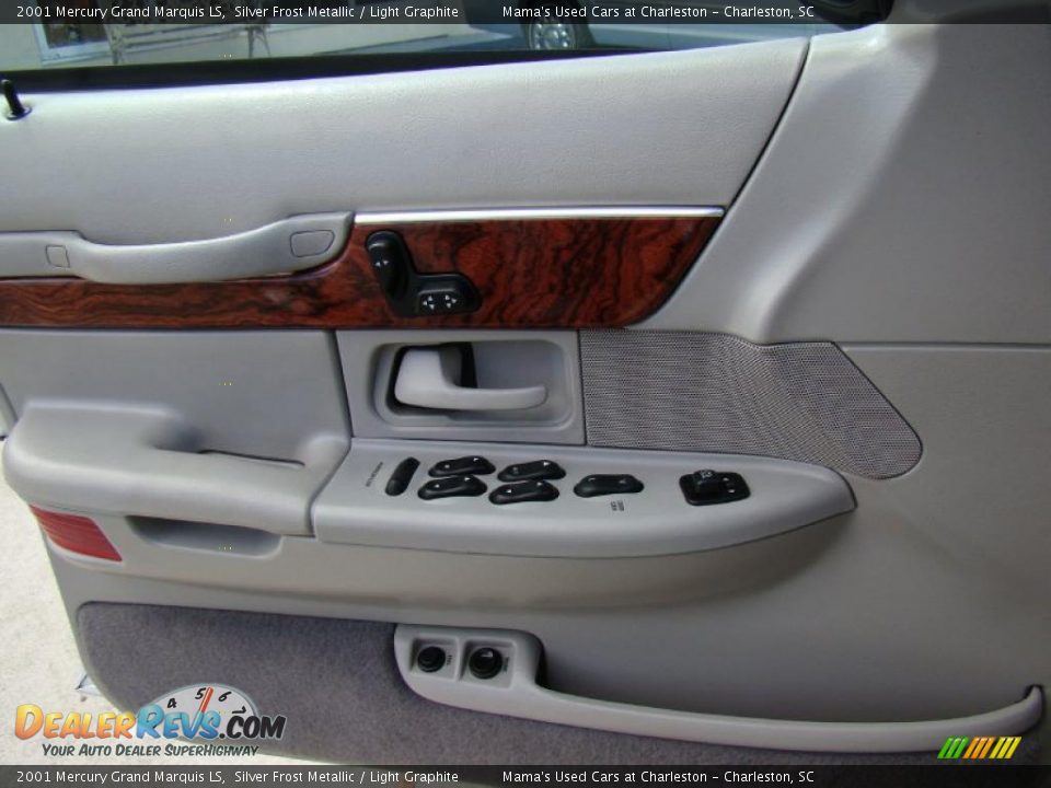 2001 Mercury Grand Marquis LS Silver Frost Metallic / Light Graphite Photo #21