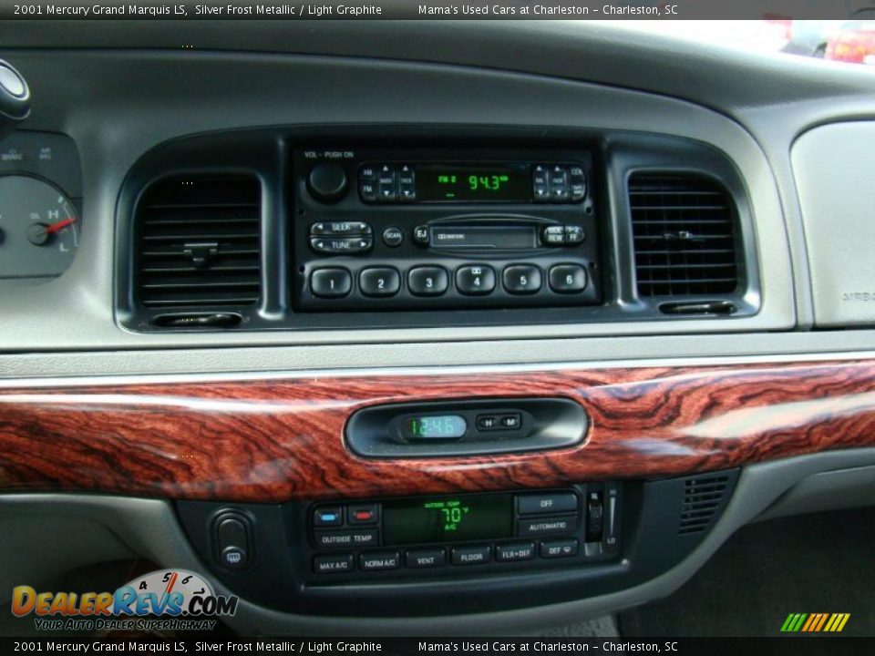 2001 Mercury Grand Marquis LS Silver Frost Metallic / Light Graphite Photo #23