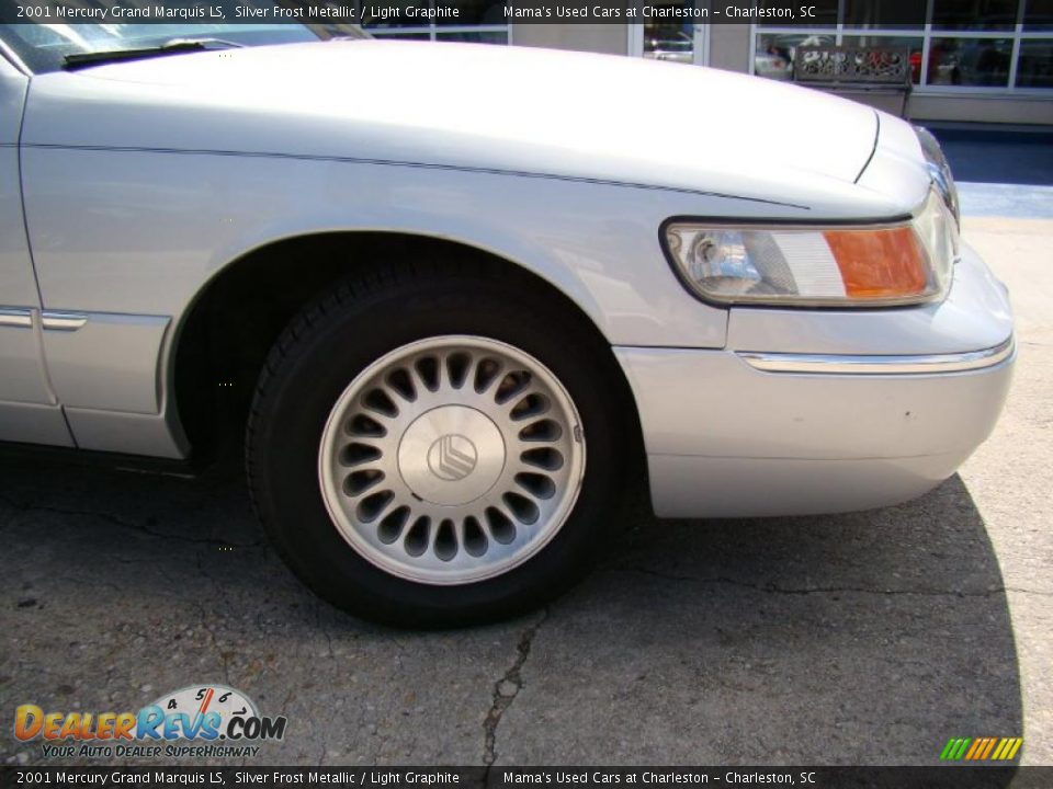 2001 Mercury Grand Marquis LS Silver Frost Metallic / Light Graphite Photo #34