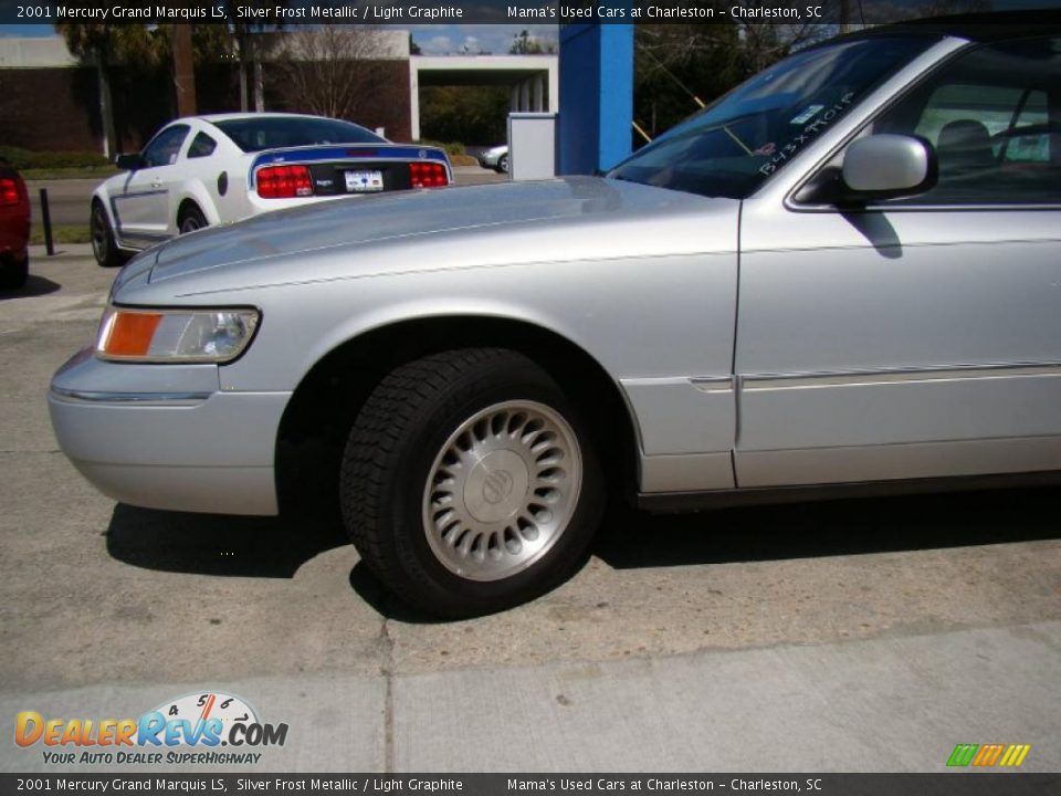 2001 Mercury Grand Marquis LS Silver Frost Metallic / Light Graphite Photo #35