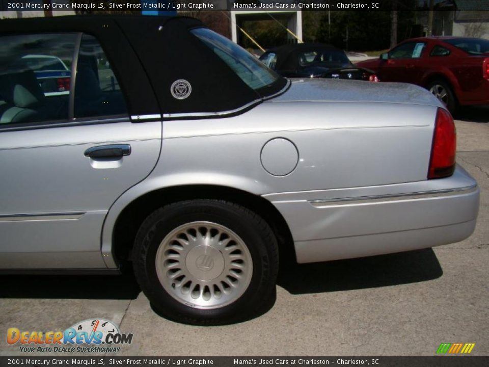 2001 Mercury Grand Marquis LS Silver Frost Metallic / Light Graphite Photo #36