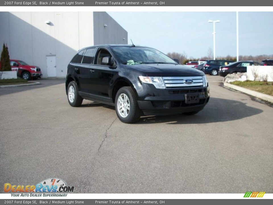 2007 Ford Edge SE Black / Medium Light Stone Photo #3