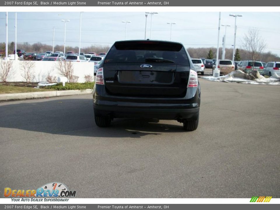 2007 Ford Edge SE Black / Medium Light Stone Photo #6